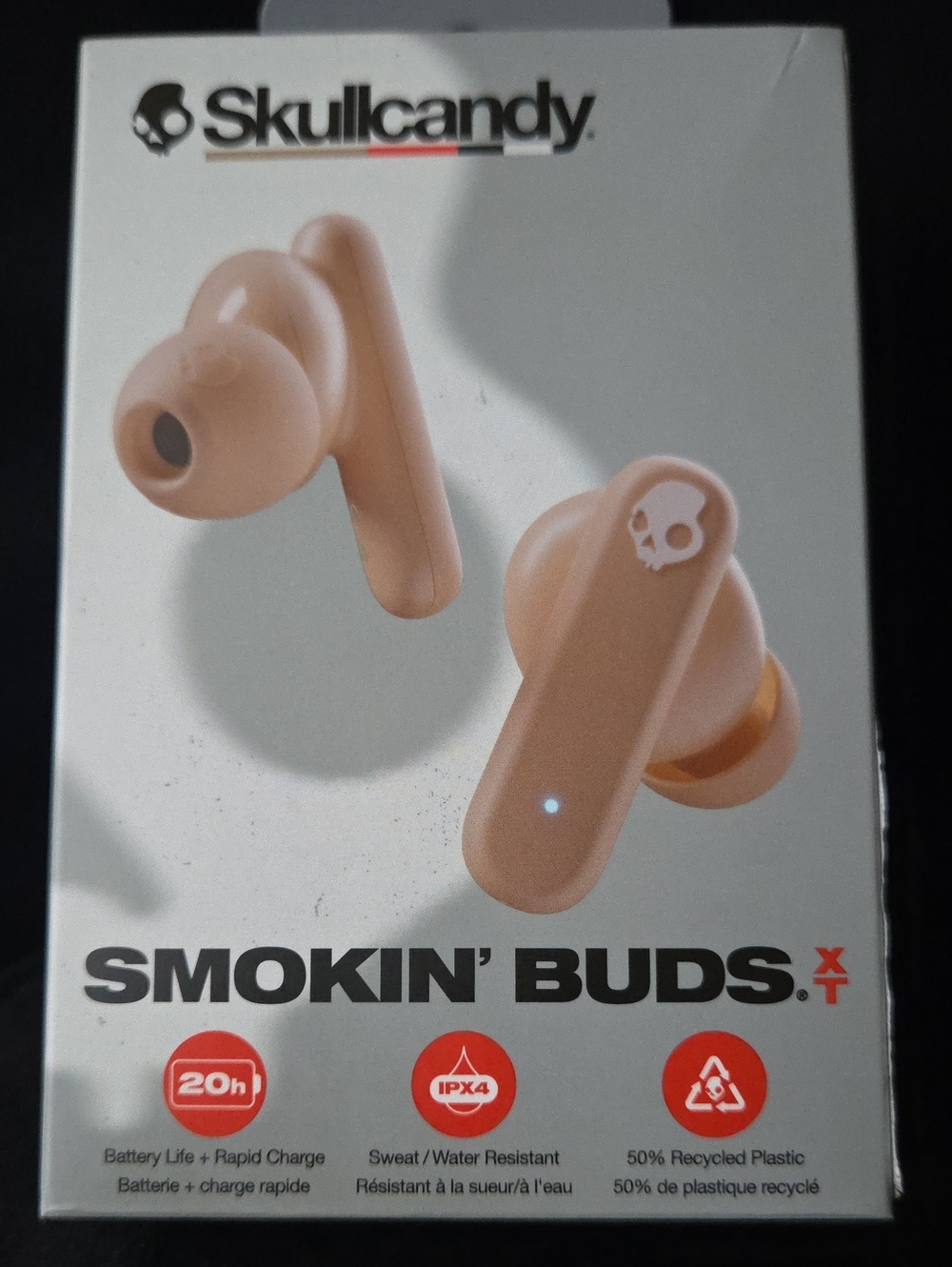 Skullcandy Smokin' Buds XT Bluetooth Earbuds - Peach Tone - NWT